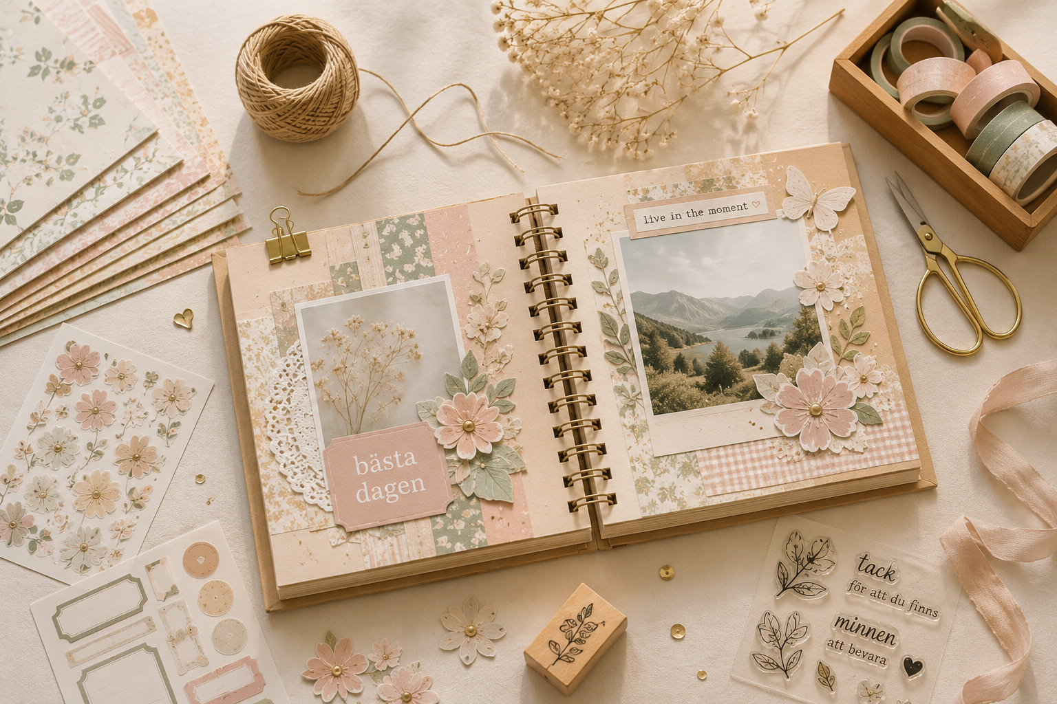 Scrapbooking och papper